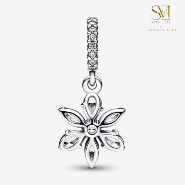Bloom with elegance—this gemstone-studded flower charm brings beauty and grace to any collection. - Image 2