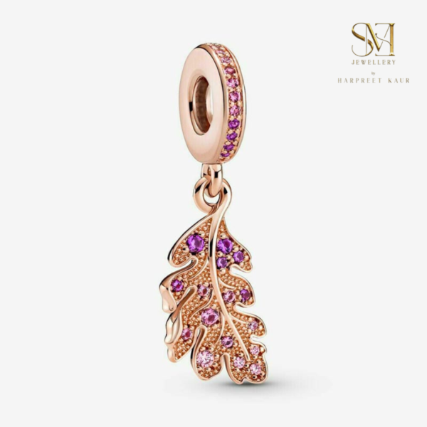 Embrace nature’s elegance with our stunning rose gold oak leaf charm—perfect for those who cherish the beauty of the outdoors.