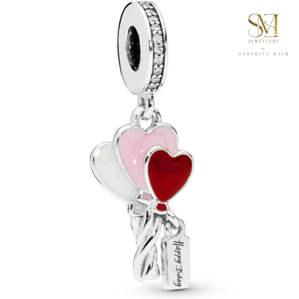 Lift the celebration with our Happy Birthday Balloon charm—perfect for adding a festive touch to every birthday!”