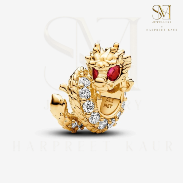 Unleash the power within with our gold dragon charm—symbolizing strength, courage, and legendary elegance.”
